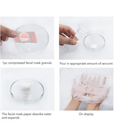100 Pieces Compressed Facial Mask Sheet Home DIY Skin Care Beauty DIY Disposable Mask Paper Compress Masque Mask for Home Beauty Salon - Buy Online on GoSupps.com