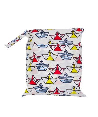 Egurs Wetbag Waterproof Reusable Diaper Bag Nappy Bag Ferry L 30 * 36cm L 30*36cm Ferry