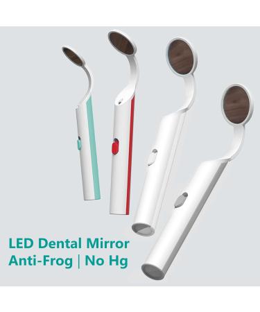 Mouth Mirror with LED Light - 4-Piece Dentist-Level Oral Care Set | International Shipping Available - Buy Online on GoSupps.com