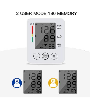 Automatic Wrist Blood Pressure Monitor with Large LCD Display - White - Buy Online on GoSupps.com