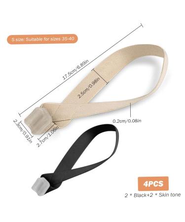 Toe Separators - 4PCS Bunion Corrector Elastic & Breathable Toe Spacers for Overlapping Toes (Size 35-40) - Portable Skin-Friendly Bunion Protector - Buy Online on GoSupps.com