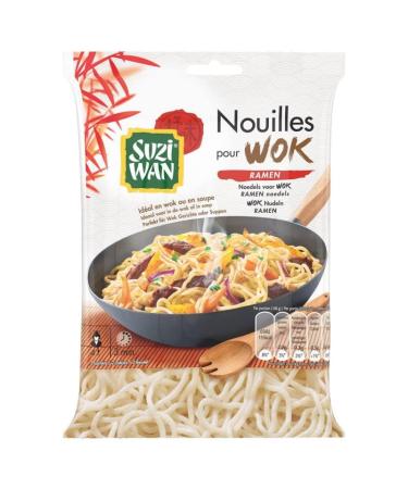 Epicerie sal e SUZI WAN - Pre-cooked Ramen Noodles for Wok 400g - Pack of 3 - Free Delivery