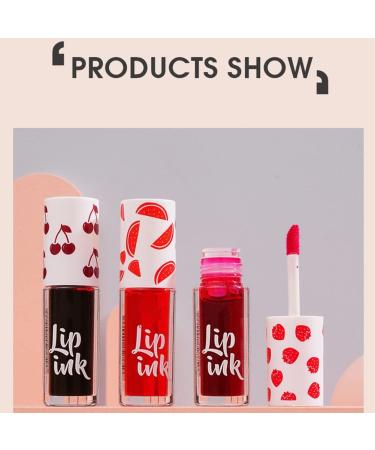 3-Part Liquid Mini Lipstick Set | Glossy Waterproof Lip Stain | Fruity Fragrance | Non-Stick | Moisturizing Makeup Gift - Buy Online on GoSupps.com