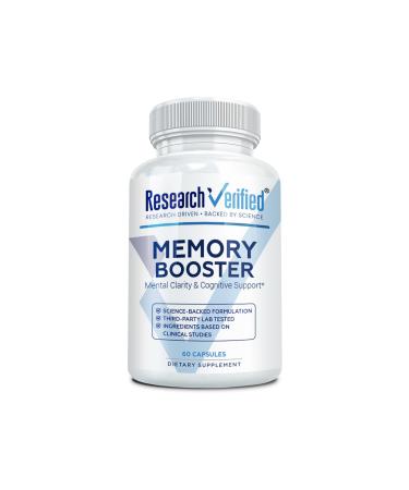 Research Verified Memory Booster - Nootropic Supplement - Enhance Cognition and Memory - Lion s Mane, Ginkgo Biloba, BioPerine - 60 Capsules - Non-GMO - Made in The USA 1