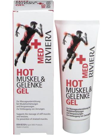 Riviera Med+ Hot Muscle & Joints Gel - Fast Relief for Pain & Discomfort | Buy Internationally - Buy Online on GoSupps.com