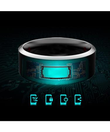 Riversmerge RFID White Ceramics Smart Finger Ring with T5577 Chip 125KHz - Size 8 - Ideal for Men or Women - White Blank Design - Buy Online on GoSupps.com