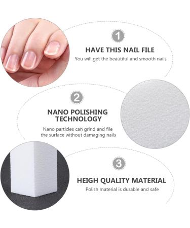 FRCOLOR Pedicure Tool Baby Nail File nail board nail Sanding Block Nail file Kit Nail Files and Buffers toenail file Nail Sanding Buffer Nail Files Sand Paper white sandpaper double sided - Buy Online on GoSupps.com