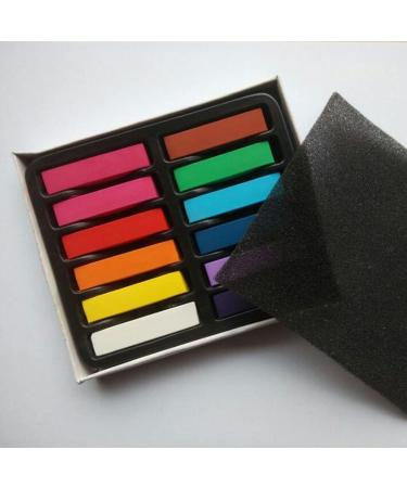 12 Colors MKNZOME Hair Chalk Set for Kids and Adults - Temporary Hair Coloring for Halloween, Christmas, Birthday Party - Girls Ages 8-12 - Buy Online on GoSupps.com