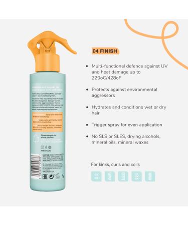 Imbue Heat Protection Spray Mist For Curly Hairs Thermal Protection Anti Humidity Spray Heat protectant- Vegan and Curly Girl Compliant 200 ML Paraben Free Best Anti Frizz Formula - Buy Online on GoSupps.com