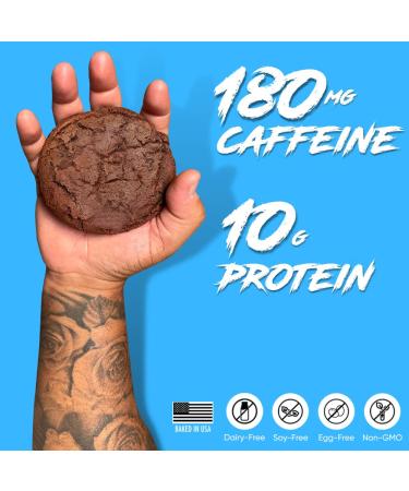 Beast Energy Cookie - Vegan Protein Chocolate Brownie Cookie | 180mg Caffeine, 10g Protein | Dairy-Free, Soy-Free, Egg-Free, Non-GMO | 3 Oz 12-Pack - Buy Online on GoSupps.com