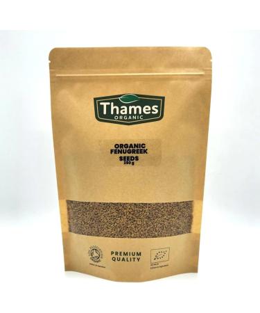 Organic Fenugreek Seeds 1kg Certified Organic Non-GMO Vegan No Additives No Preservatives Resealable Bag by Thames Organic 1kg - Buy Online on GoSupps.com
