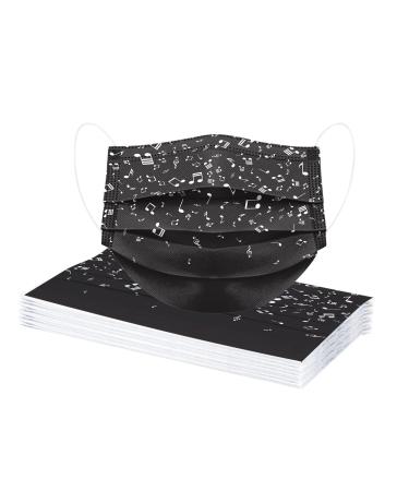 Biedongda 10PCs disposable adult mask Mundsprung with elegant motif 3 layer-breathable mouth-nose protection mask cloths dustproof windproof mouth-nose protection multifunction cloth for men women uniform size 10 pieces a6