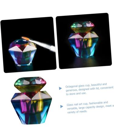 FRCOLOR Glass Cups with Lid Glass Mug with Lid Glass Mugs with Lids Glass Cup with Lid Shot Glass with Lid Dappen Dish Small Glass Dish for Monomer Glass Nail Monomer Dish Symphony Acrylic - Buy Online on GoSupps.com