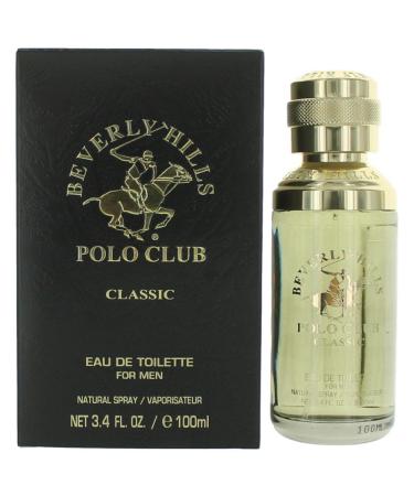 Beverly Hills Polo Club CLASSIC - Cologne for Men with Notes of Patchouli Cedar Vetiver Ambergris And Musk - Sporty & Masculine Fragrance Scent - Eau De Toilette Spray 3.40fl.oz / 100ml Musk Woody 3.4 Fl Oz (Pack of 1)
