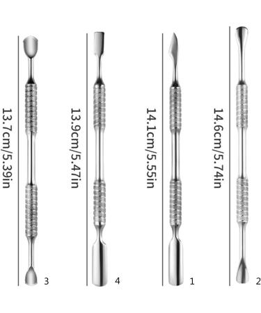 Cuticle Pusher Double Head Cuticle Pusher Stainless Steel Manicure Remover Manicure Tool for Fingernails Foot Nail Cuticle Pusher Stainless Steel Manicure Remover Manicure Tool Nail - Buy Online on GoSupps.com