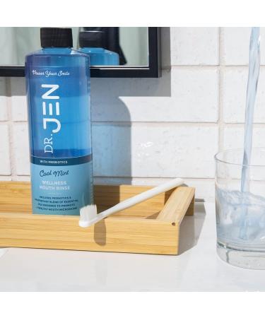 Dr Jen Prebiotic Mouth Rinse - Essential Oils, Dentist Created, Non-Toxic - Promote Healthy Gums (16 Fl Oz, Cool Mint) - Buy Online on GoSupps.com