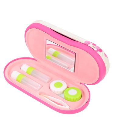 Solustrie 2 sentences double -layer glasses case sunglasses for children - lens container accessories of sweet holder container for lentils and solution leather PU travel storage box sensitive