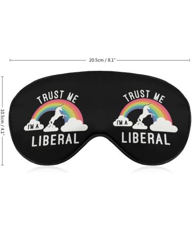 Liberal Unicorn Sleep Mask - Adjustable Strap, Blocks Light for Night Travel and Nap - Buy Online on GoSupps.com