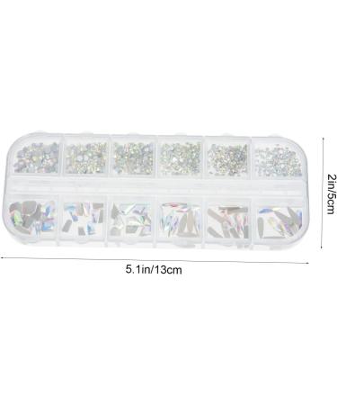 Healeved 1 Box Nail Drill Decoration Nail Stickers Nail Art Accessories Nail Rhinestones Rhinestone for Nails Diamonds Nail Art Sticker Nail Glitter False Nail Jewelry Assorted Gem Glass - Buy Online on GoSupps.com