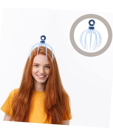 Beaupretty Head Massage Device - Promotes Blood Circulation Reduces Tension | Scaled Cleaver Massager Tool for Salon Use (Blue 21x15x15 cm) - Buy Online on GoSupps.com