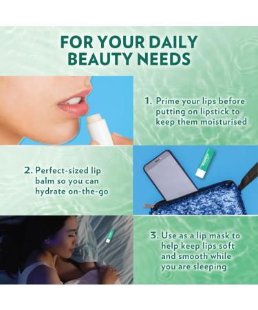 Vaseline Lip Therapy Mint with Backer Card - Hydrating Lip Balm - Buy Online on GoSupps.com
