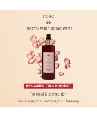 Kama Ayurveda Pure Rose Water Face and Body Mist - 200ml | Natural Hydrating Mist for Glow & Refreshment - Buy Online on GoSupps.com