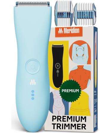 MERIDIAN Premium Trimmer for Men and Women USB C Charging Travel Lock 6 Colors Available Sky