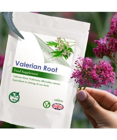 Valerian Root 200mg Tablets (V) Stress Relief Sleep Aid Relax (30 Tablets) - Buy Online on GoSupps.com