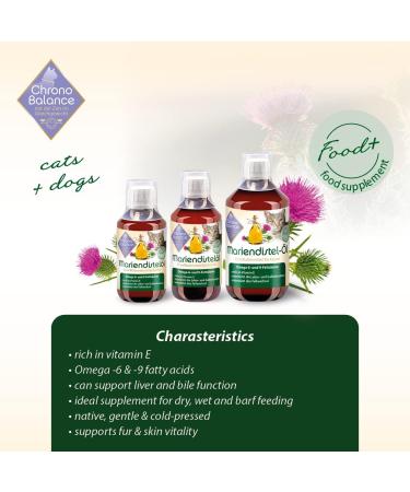 Shop Chronobalance 250ml Milk Thistle Oil for Cats | Natural Nutritional Supplement for Fur & Skin Health | Rich in Vitamin E Omega-6 & Omega-9 | Dosing Cups Included - Buy Online on GoSupps.com