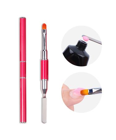 WOKOTO 3pcs Dual-Ended Gel Nail Brushes - 2 Way Gel Spatula For Nail Art Extension and Acrylic Nails Design - Buy Online on GoSupps.com