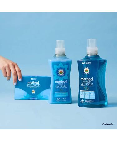 Method Dryer Sheets - Fresh Air Scent, 80 Sheets per Pack - Eco-Friendly Fabric Softener - Buy Online on GoSupps.com