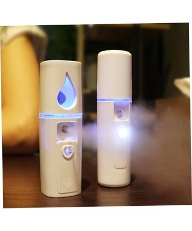 WOONEKY 2pcs Nanometer Sprayer Face Sprayer Handheld Facial Sprayer Mini Face Humidifier Face Steamer White - Buy Online on GoSupps.com