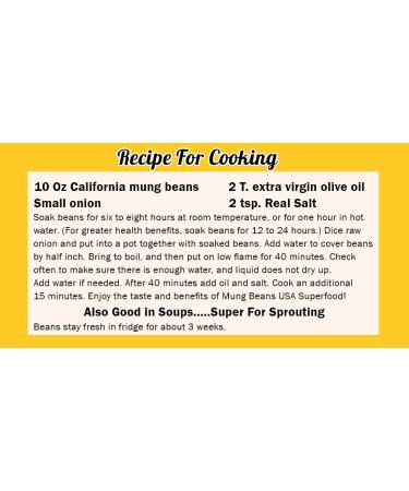Organic California Grown Mung Beans (5 LB) - Premium Quality - Buy Online on GoSupps.com
