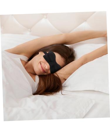 6 Pcs 3D Stereo Goggles Men's Night Eye Sleeping Masks - Black Cotton Blindfold Set for Work and Travel - Pack of 6 - Buy Online on GoSupps.com