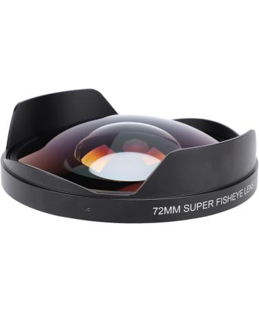Asixxsix 0.3X Fisheye Lens 72mm Thread Mount Long Depth of Field Wide Angle Fisheye Lens with Hood for Camcorder Camera Photography Lens - Buy Online on GoSupps.com