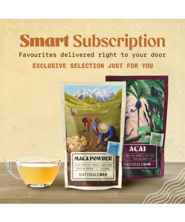 Organic Maca Powder 400g - Peruvian Superfood from Pure Maca Root - Vegetarian & Vegan Friendly - Gelatinised - NaturaleBio 400g - Buy Online on GoSupps.com