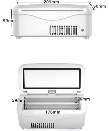 Ultra-Large Capacity Insulin Refrigerated Box | Medicine Refrigerator 2-8 C | Drug Cooler for Travel/Interferon Storage - Buy Online on GoSupps.com