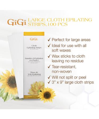Buy Gigi Spa Cloth Epilating Strips - 100 Large Strips for Soft Waxing - Buy Online on GoSupps.com