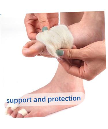 Healeved Wool Toe Pads - 4pcs Outdoor Splitter Nailpolish Removers for Toes - Valgus Toe Separator - Replaceable Toe Sleeves for Pointe Shoes - Toe Supply Tool - Buy Online on GoSupps.com