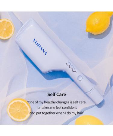 VODANA Professional Triple Flow Ceramic Hair Waver | Easy Beach Waves | Double Barrel Wave Iron for Deep Waves | 1.6 Inch Creamy Blue - Buy Online on GoSupps.com