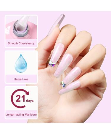 AIMEILI Hema Free Pearl Gel Nail Polish Set - Shimmer Mermaid Nail Gel Set of 6 (6pcs x 10ml) - Soak Off UV Gel Polish Kit Set 42 - SET6-42 - Buy Online on GoSupps.com