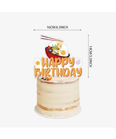 25 Pcs Ramen Cake Topper Cupcake Toppers Japenese Noddles Cake Decorations for Ramen Party Decorations Ramen Birthday Party Supplies - Buy Online on GoSupps.com