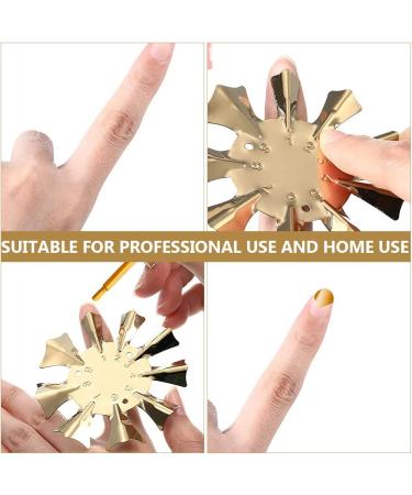Uonlytech 6 Pieces Golden French Manicure Moulding Templates - Perfect Fingernail Making Kits for Nail Art Enthusiasts - Buy Online on GoSupps.com