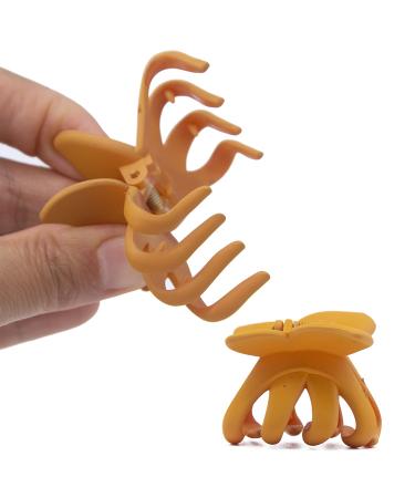 Tiny Butterfly Hair Claw Clips for Women, Girls, and Kids - 6pc Set for Thin/Medium/Thick Hair - Mini Jaw Clips for Styling - Matte Octopus & Spider Design - Non-slip - Buy Online on GoSupps.com