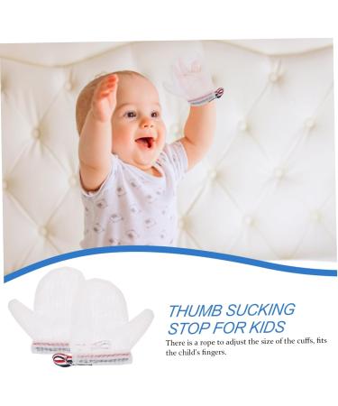 Frcolor Anti-Eating Gloves for Newborns - Scratch-Resistant Finger Protection 2 Pairs | Baby Pacifier & Thumb Littering Solution - Buy Online on GoSupps.com