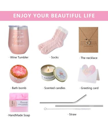 Buy Pink Rose Spa Gift Set | Luxury Relaxation Gifts for Her | Free International Shipping - Buy Online on GoSupps.com