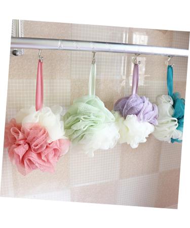 POPETPOP 2pcs Mesh Pouf Bath Ball - Exfoliating Shower Loofah & Sponge Scrubber - Assorted Colors for Luxurious Bathing - Buy Online on GoSupps.com
