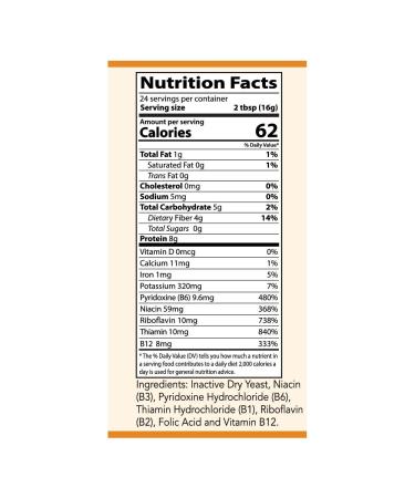Kevala Nutritional Yeast Seasoning - Vegan, Low Sodium, Non-GMO, Gluten-Free, Kosher - 14 oz - Buy Online on GoSupps.com