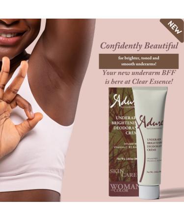 Clear Essence Adure Underarm Brightening Deodorant Cream - Dark Spot Corrector for Body Intimate Areas - Gentle Formula for Odor Removal 2.82oz - Buy Online on GoSupps.com