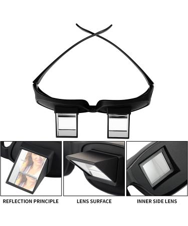 Lazy Glasses Bed Prism Spectacles for Reading/TV in Bed - Black Large (2 Pieces) - Buy Online on GoSupps.com